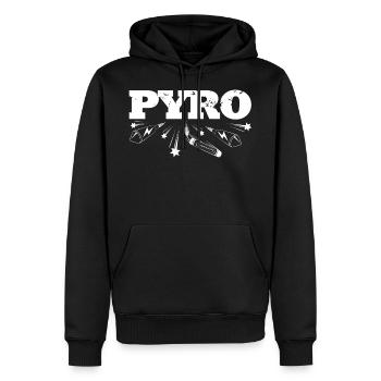 Pyro missiles and firecrackers - Men’s Premium Organic Hoodie - black - Front - Nico (187cm)