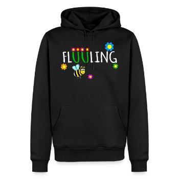 Frühling Hummel - Männer Premium Bio Hoodie - Schwarz - Vorne - Nico (187cm)