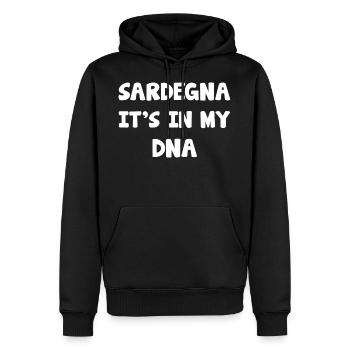 Sardinia Corsica Gift - Men’s Premium Organic Hoodie - black - Front - Nico (187cm)