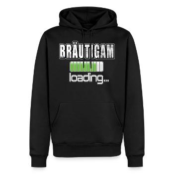 Brautigam loading Junggesellennabschied JGA - Männer Premium Bio Hoodie - Schwarz - Vorne - Nico (187cm)