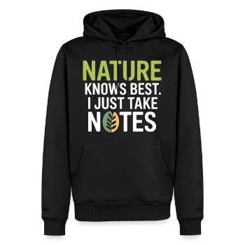 Observateur certifié des systèmes biologiques cliniques - Sweat à capuche Premium bio Homme - noir - Devant - Nico (187cm)