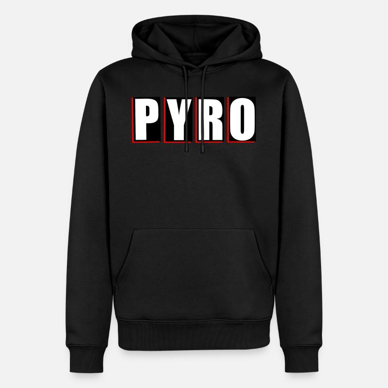 Pyro feu d’artifice Ami - Sweat à capuche Premium bio Homme - noir