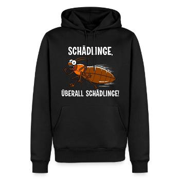 Schädlinge - Männer Premium Bio Hoodie - Schwarz - Vorne - Nico (187cm)