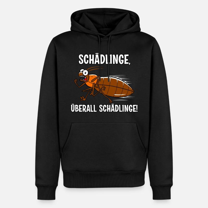 Schädlinge - Männer Premium Bio Hoodie - Schwarz