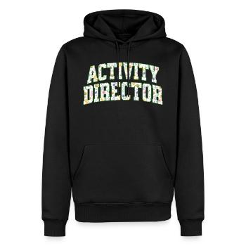 Assistant Équipe Directeur d'Activités - Sweat à capuche Premium bio Homme - noir - Devant - Nico (187cm)