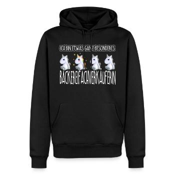 Bäckereifachverkäuferin Bäckerin Geschenk Bäckerei - Männer Premium Bio Hoodie - Schwarz - Vorne - Nico (187cm)