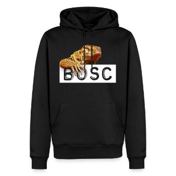 Bosc Monitor Lizard Reptile Keeper - Men’s Premium Organic Hoodie - black - Front - Nico (187cm)