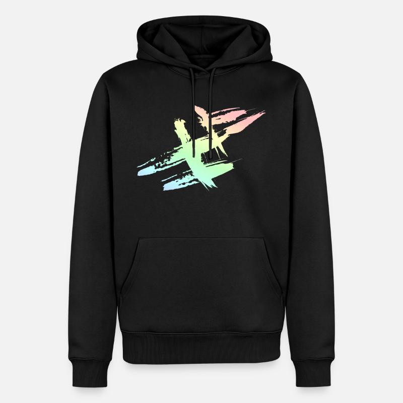 Dekoration - Männer Premium Bio Hoodie - Schwarz