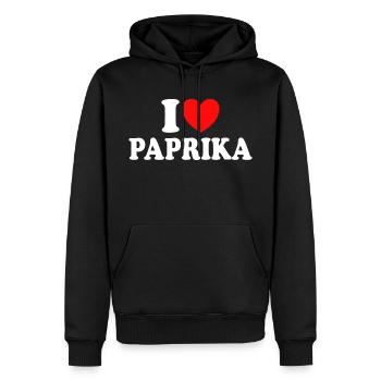 Ich liebe Paprika Humor Paprika Kochen - Männer Premium Bio Hoodie - Schwarz - Vorne - Nico (187cm)