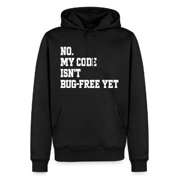 Humor Programmierer Programmierer Bugs Geschenk Entwickler - Männer Premium Bio Hoodie - Schwarz - Vorne - Nico (187cm)