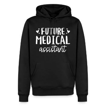 Zukünftige zertifizierte medizinische Fachangestellte - Männer Premium Bio Hoodie - Schwarz - Vorne - Nico (187cm)