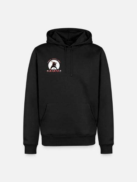 Ninja-Krieger-Emblem – Kampfsport-Design - Männer Premium Bio Hoodie - Schwarz