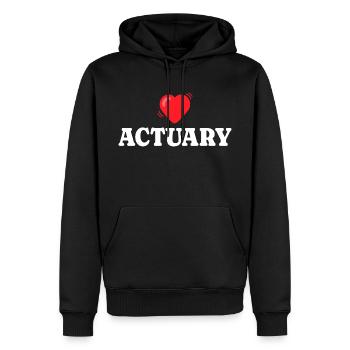 Actuarial Analyst Couple Actuary - Men’s Premium Organic Hoodie - black - Front - Nico (187cm)