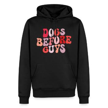 Hunde vor Jungs lieben Hunde - Männer Premium Bio Hoodie - Schwarz - Vorne - Nico (187cm)