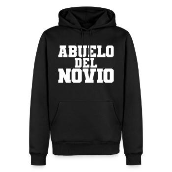 Abuelo del Novio Groom's Grandpa Wedding Gift - Men’s Premium Organic Hoodie - black - Front - Nico (187cm)