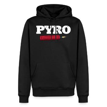 Pyro firecrackers - Men’s Premium Organic Hoodie - black - Front - Nico (187cm)