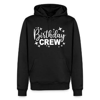 Birthday Crew Matching Gruppe Geburtstagsfeier Outfit - Männer Premium Bio Hoodie - Schwarz - Vorne - Nico (187cm)