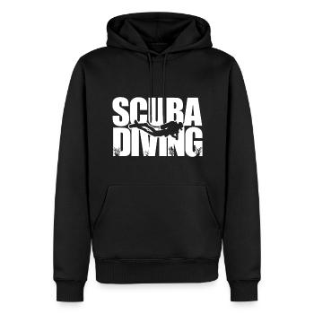 scuba diving dive t-shirt diving - Men’s Premium Organic Hoodie - black - Front - Nico (187cm)