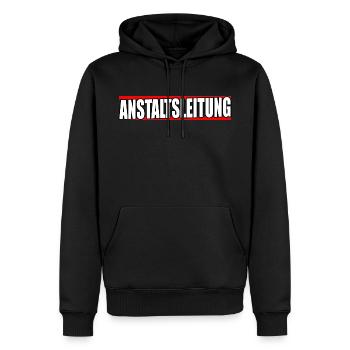 Anstaltsleitung Irrenhaus Chef Vorgesetzter - Männer Premium Bio Hoodie - Schwarz - Vorne - Nico (187cm)