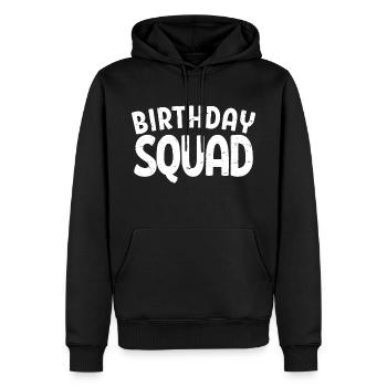 Birthday Squad Matching Gruppe Geburtstagsfeier Geschenk - Männer Premium Bio Hoodie - Schwarz - Vorne - Nico (187cm)