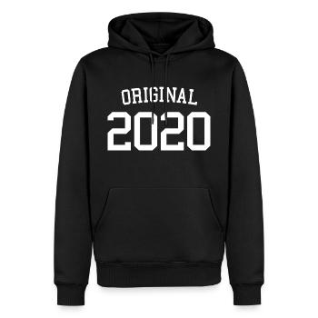 Original 2020 - 3 ans, 3e anniversaire Enfants - Sweat à capuche Premium bio Homme - noir - Devant - Nico (187cm)