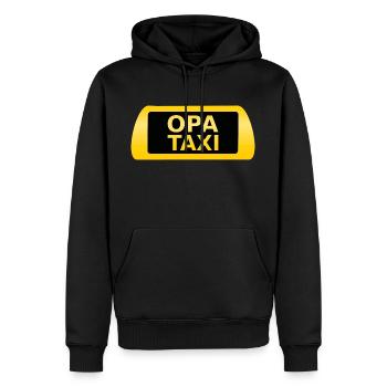 Opa Taxi - Männer Premium Bio Hoodie - Schwarz - Vorne - Nico (187cm)