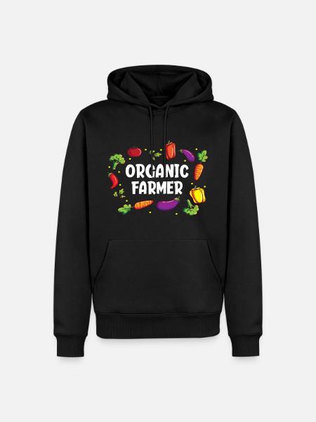 Agriculteurs biologiques Agriculture biologique Culture maraîchère - Sweat à capuche Premium bio Homme - noir