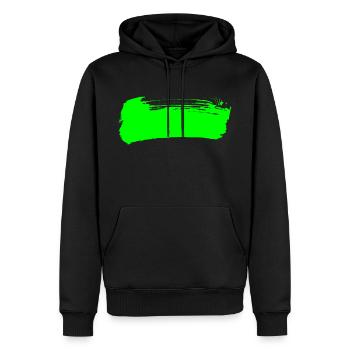 Bande verte - Uranium U 92 - Sweat à capuche Premium bio Homme - noir - Devant - Nico (187cm)