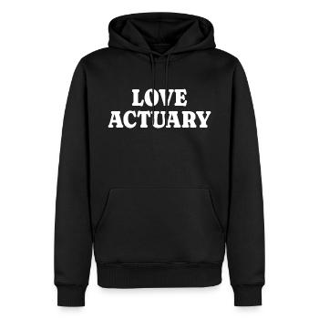 Actuarial Analyst Couple Actuary - Men’s Premium Organic Hoodie - black - Front - Nico (187cm)