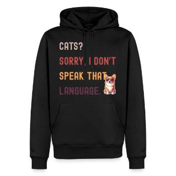 Lustiges Hunde Design Doglover - Männer Premium Bio Hoodie - Schwarz - Vorne - Nico (187cm)