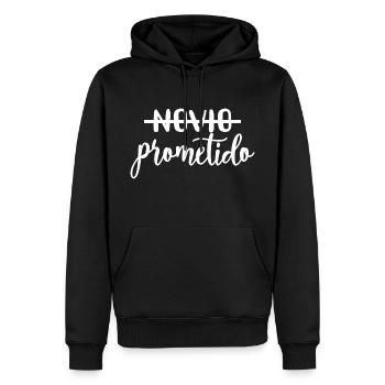 Prometido fiancé fiancé marié à être - Sweat à capuche Premium bio Homme - noir - Devant - Nico (187cm)