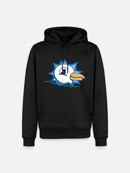 Seagull Seagull Feathered Animal - Men’s Premium Organic Hoodie - black