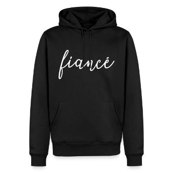 Verlobte Matching Verlobung Geschenk Hochzeit des Bräutigams - Männer Premium Bio Hoodie - Schwarz - Vorne - Nico (187cm)