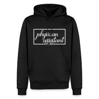 Adjoint au médecin Est. 2023 Cadeau de fin d’études - Sweat à capuche Premium bio Homme - noir - Devant - Nico (187cm)
