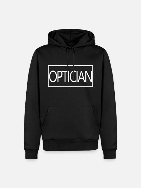 Optician Proud Graduated Optician Student - Men’s Premium Organic Hoodie - black