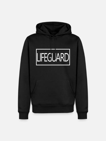 Lifeguard Proud Graduated Lifeguard Student - Men’s Premium Organic Hoodie - black