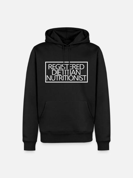 Registered Dietitian Nutritionist Proud RDN - Men’s Premium Organic Hoodie - black