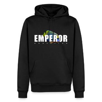 Empereur Poisson-ange Gardien de l’aquarium marin - Sweat à capuche Premium bio Homme - noir - Devant - Nico (187cm)