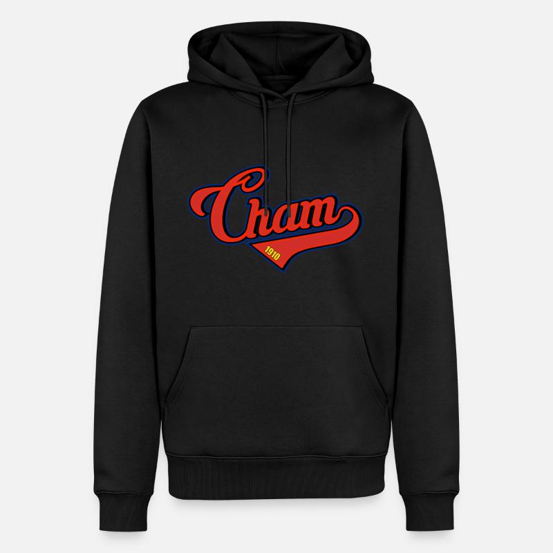 Cham - Sweat à capuche Premium bio Homme - noir