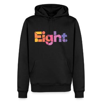 Acht-8-jähriger Geburtstag, 8-jähriges Jubiläum - Männer Premium Bio Hoodie - Schwarz - Vorne - Nico (187cm)