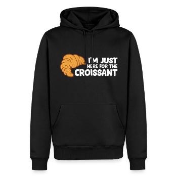 Croissant - I'm just here for the Croissant - Männer Premium Bio Hoodie - Schwarz - Vorne - Nico (187cm)