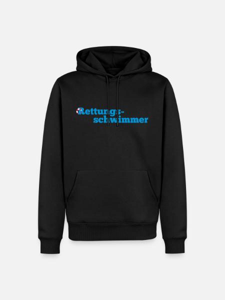 Rettungsschwimmer - Männer Premium Bio Hoodie - Schwarz