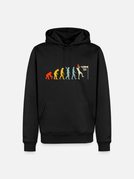Evolution Basketball Game - Men’s Premium Organic Hoodie - black