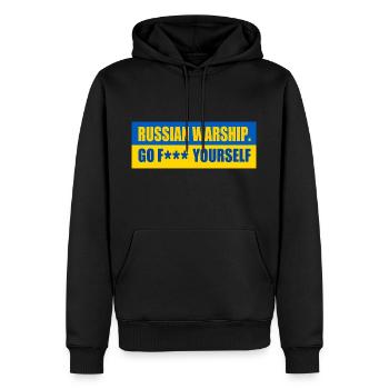 russian warship go f yourself - Männer Premium Bio Hoodie - Schwarz - Vorne - Nico (187cm)