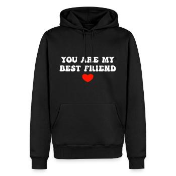 You are My Best Friend Freundschaft - Männer Premium Bio Hoodie - Schwarz - Vorne - Nico (187cm)