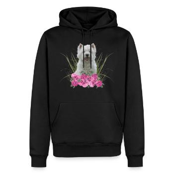 West Highland Terrier - Männer Premium Bio Hoodie - Schwarz - Vorne - Nico (187cm)