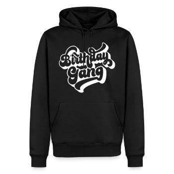 Geburtstag Gang Matching Gruppe Geburtstagsfeier Geschenk - Männer Premium Bio Hoodie - Schwarz - Vorne - Nico (187cm)