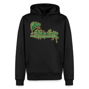 Natures Art Caméléon Urban Reptile Propriétaire - Sweat à capuche Premium bio Homme - noir - Devant - Nico (187cm)