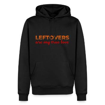 Leftovers My One True Love Sarcastic Thanksgiving - Men’s Premium Organic Hoodie - black - Front - Nico (187cm)
