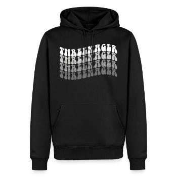 3 ans Threenager Garçons Filles 3ème anniversaire - Sweat à capuche Premium bio Homme - noir - Devant - Nico (187cm)